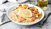 Sheet Pan Spring Salmon and Veggies Recipe Sheet Pan Spring Salmon and Veggies Recipe