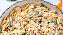 Easy Tuscan Chicken Pasta Easy Tuscan Chicken Pasta