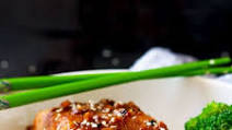 Asian Salmon with Honey Ginger Glaze Asian Salmon with Honey Ginger Glaze
