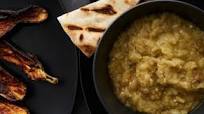 Eggplant dip and miso-roasted Japanese eggplant Eggplant dip and miso-roasted Japanese eggplant