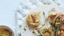 Garlic Knots with Frizzled Herbs Garlic Knots with Frizzled Herbs