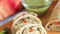 Salsa Verde Chicken Stomboli Salsa Verde Chicken Stomboli