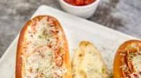 Cheesy Garlic Bread Spaghetti Bread Boats Cheesy Garlic Bread Spaghetti Bread Boats