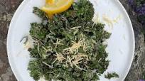 Lightened Up Kale Caesar Salad Lightened Up Kale Caesar Salad