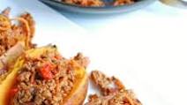 BBQ Ground Beef Stuffed Sweet Potatoes BBQ Ground Beef Stuffed Sweet Potatoes