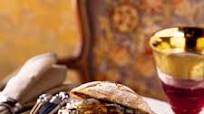 Porcini-Gorgonzola Burgers with Veal Demi-Glacé Porcini-Gorgonzola Burgers with Veal Demi-Glacé