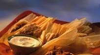 Red Chili Brisket Tamales with Cilantro Sour Cream Red Chili Brisket Tamales with Cilantro Sour Cream