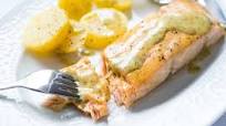 Baked Salmon with a Soy Sauce-Dijon Mustard Glaze Baked Salmon with a Soy Sauce-Dijon Mustard Glaze