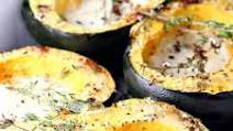 Creamy Parmesan Baked Acorn Squash Creamy Parmesan Baked Acorn Squash