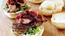 Deluxe steak burgers Deluxe steak burgers