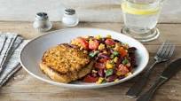 Zesty Pork Chops with Summer Corn & Red Bean Salad Zesty Pork Chops with Summer Corn & Red Bean Salad