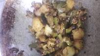 Brinjal Potato sidedish for rice and chapati Brinjal Potato sidedish for rice and chapati