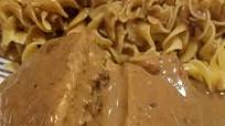 Bacon-Stuffed Pork Chops with Creamy Balsamic Sauce Bacon-Stuffed Pork Chops with Creamy Balsamic Sauce