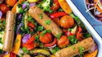 Honey and Mustard Sausage Traybake Honey and Mustard Sausage Traybake