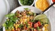 Burrito Bowls with Heirloom Bean Veggie Burgers Burrito Bowls with Heirloom Bean Veggie Burgers