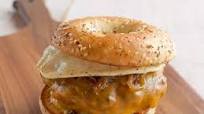 Breakfast Bagel Burgers Breakfast Bagel Burgers