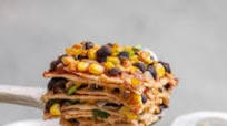 Vegan Enchilada Casserole with Homemade Sauce (oil & gluten-free) Vegan Enchilada Casserole with Homemade Sauce (oil & gluten-free)