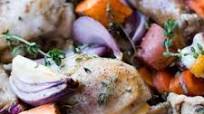 Oven Baked Chicken Thighs with Vegetables Oven Baked Chicken Thighs with Vegetables