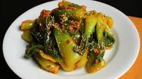 Bok choy seasoned with soybean paste (Cheonggyeongchae... Bok choy seasoned with soybean paste (Cheonggyeongchae...