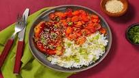 Teriyaki Pork Chops with Sesame Scallion Rice & Ginger-Scented Carrots Teriyaki Pork Chops with Sesame Scallion Rice & Ginger-Scented Carrots
