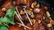 Braised Pork Belly Recipe with Ginger, Pepper, Palm Sugar, and Peanuts Braised Pork Belly Recipe with Ginger, Pepper, Palm Sugar, and Peanuts