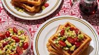 Gluten Free Cornmeal Waffles with Avocado Corn Salsa Gluten Free Cornmeal Waffles with Avocado Corn Salsa