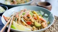 Drunken Noodles with Shrimp and Zucchini Drunken Noodles with Shrimp and Zucchini