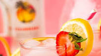 Strawberry Pink Lemonade Vodka Cocktail Strawberry Pink Lemonade Vodka Cocktail