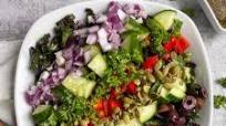 Mediterranean Kale Salad (Paleo, Vegan) Mediterranean Kale Salad (Paleo, Vegan)