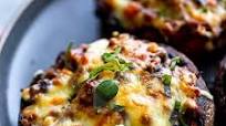 Ground Beef Taco Stuffed Portobello Mushrooms Ground Beef Taco Stuffed Portobello Mushrooms