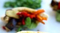 Pita Pockets with Roasted Veggies and Hummus Pita Pockets with Roasted Veggies and Hummus