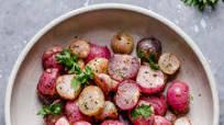 Garlic Roasted Radishes Garlic Roasted Radishes