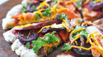 Roasted Root Vegetable Pizza, Vegan + Gluten-Free Roasted Root Vegetable Pizza, Vegan + Gluten-Free