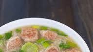 Pork Bola Bola Soup with Misua and Patola Pork Bola Bola Soup with Misua and Patola