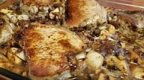 Fruit ‘N Filbert Pork Chops (adapted from A Treasury of Prize Winning Filbert Recipes, 1973) Fruit ‘N Filbert Pork Chops (adapted from A Treasury of Prize Winning Filbert Recipes, 1973)