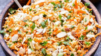 Mediterranean Bulgur Salad with Carrots, Almonds and Feta Mediterranean Bulgur Salad with Carrots, Almonds and Feta