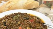 Lentejas con sofrito de verduras Lentejas con sofrito de verduras