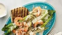 Grilled Caesar Salad with Shrimp Grilled Caesar Salad with Shrimp