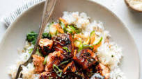 Soy-Glazed Seared Salmon Rice Bowls with Namasu Soy-Glazed Seared Salmon Rice Bowls with Namasu