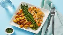 Creamy Dill Chicken with Roasted Potatoes & Asparagus Creamy Dill Chicken with Roasted Potatoes & Asparagus