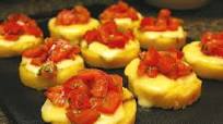 Grilled Polenta Bruschetta Grilled Polenta Bruschetta