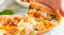 Five Cheese Garlic Chicken and Pesto Pizza Five Cheese Garlic Chicken and Pesto Pizza