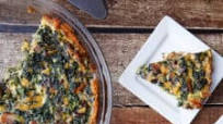 Gluten-Free Spinach and Bacon Quiche with Hashbrowns Crust Gluten-Free Spinach and Bacon Quiche with Hashbrowns Crust