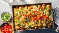 Quick and Easy Green Chicken Enchiladas Quick and Easy Green Chicken Enchiladas