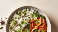 Fragrant Chicken Saag Masala & Pilau Rice With Naan Fragrant Chicken Saag Masala & Pilau Rice With Naan