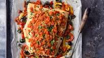 Tomato pesto and pepper salmon Tomato pesto and pepper salmon