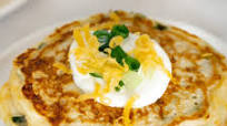 Cheesy Savory Pancakes with Scallions Cheesy Savory Pancakes with Scallions