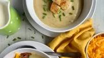 Creamy Potato, Leek & Cauliflower Soup (Dairy-Free) Creamy Potato, Leek & Cauliflower Soup (Dairy-Free)