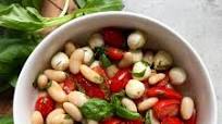 White Bean Caprese Salad White Bean Caprese Salad