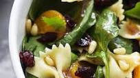 Mandarin Pasta Spinach Salad with Teriyaki Dressing Mandarin Pasta Spinach Salad with Teriyaki Dressing